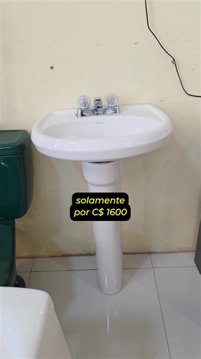 Renueva tu baño con CATO. Lavamanos con pedestal: calidad, diseño y durabilidad🤩✨#fypppppppppppppppp #ferreterialenar #novedades #fypppppppppppppppp