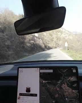 Foggy ride to Cansano with my Model Y Performance! Part 01