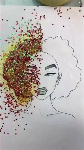 Sparkle & Shine! DIY Glitter Hair Art Tutorial #shorts