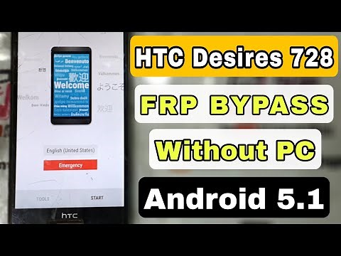 HTC Desire 728 FRP BYPASS Without Pc Android 5.1