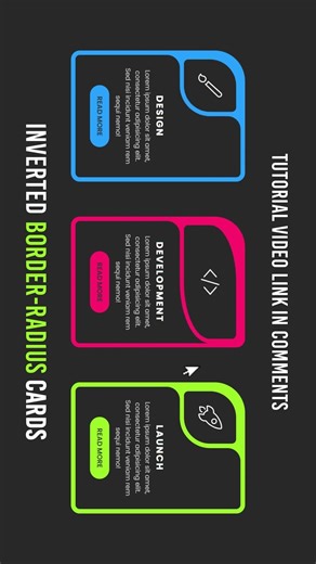 Create Amazing CSS Curve Cards 🤯 (Easy Trick) | #shorts