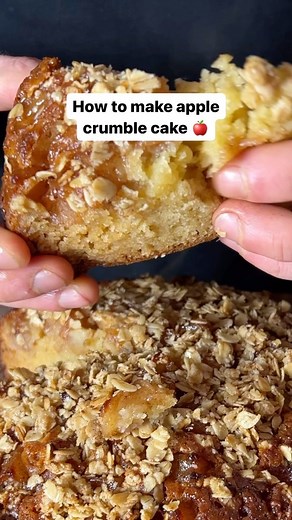 Meals with Max on Instagram: "How to make apple crumble cake 🍎 #mealswithmax"