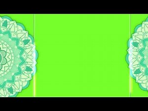 Islamic pattern Green Screen #2 | 4K Motion Green Islamic Background Stock Video Footage - 4K and HD