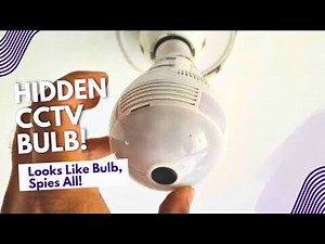 360 degree CCTV bulb | Unboxing & Review | Value for money | Sd Card slot | Remote Access