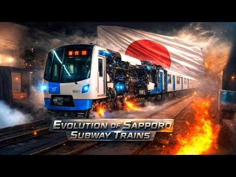 🇯🇵 Evolution of Sapporo Subway Trains — From Old to Futuristic AI Transformations
