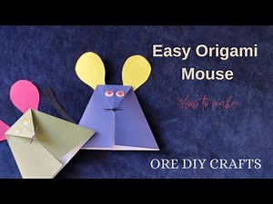 Easy Origami Mouse Step By Step Tutorial - DIY