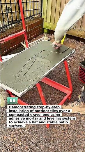 Perfect Outdoor Tile Installation Over Gravel Base | Professional Method