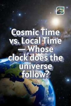 Cosmic Time vs. Local Time — Whose clock does the universe follow