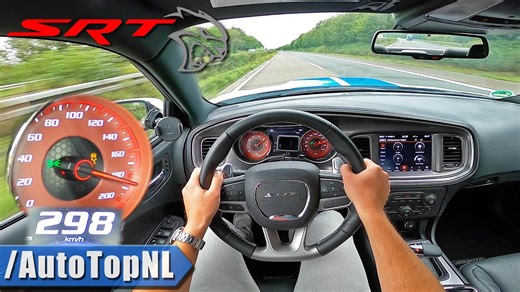 717HP Dodge Charger Hellcat – Autobahn POV Top Speed Run! 🚀🔥