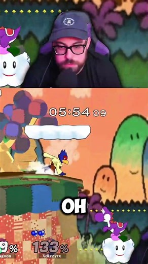 Randall ALMOST Saved Me 😂 #shorts #gaming #supersmashbros #melee #nintendo #gamecube #smashclips