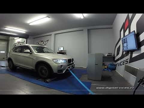 BMW X3 18D 150cv AUTO Reprogrammation Moteur @ 223cv Digiservices Paris 77 Dyno