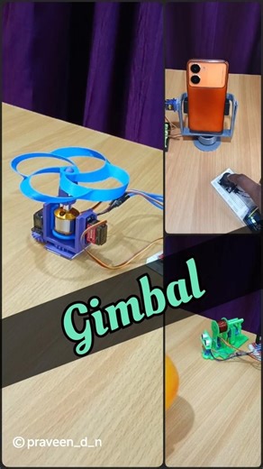 Mobile gimbal, 3 axis launcher, rotating coilgun ‪@Praveen_D_N‬