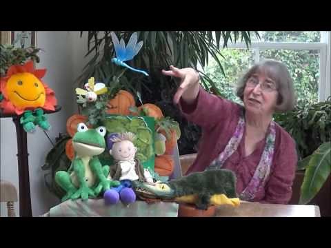Alligator, alligator, long and green - a hand play rhyme