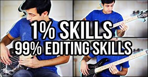 Guy Edits Himself Into a Badass Bass Player
