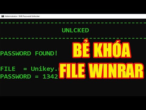 Bẻ khóa file WinRAR nhanh chóng