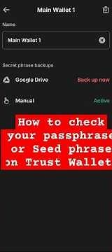 How to check Trust Wallet Recovery phrase | How To Find or Get Your Seed phrase from Trust Wallet