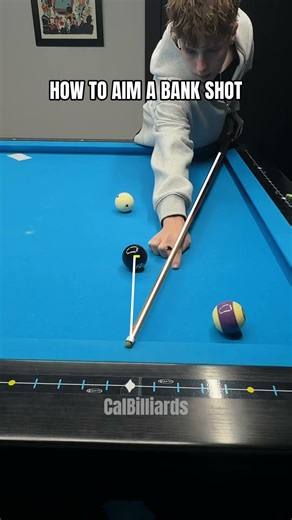 How To Aim A Bank Shot✅🎱#billiards #8ballpool #8ball #pool #billiard
