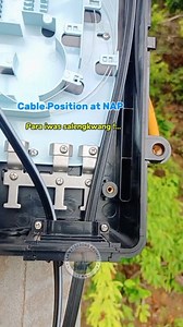 Cable position sa Nap para iwas salengkwang. #fiberopticsplicing #fiberinternet #FTTH #napsplicing | Lakwatserong Promdi