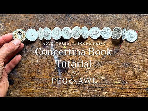 How to make a Concertina Book | Adventures in Bookbinding | Peg and Awl