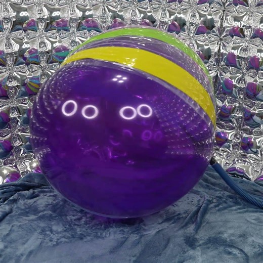 Inflating a Balloon in a Beach Ball