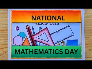 National Mathematics Day Poster Drawing/Easy Mathematics Day Drawing/Math Chart/22-Dec/How To Draw
