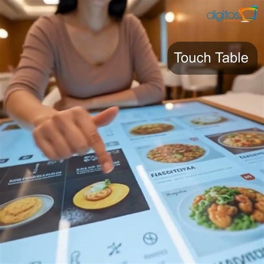 Interactive Touch Table for Restaurants | Future of Smart Dining by Digitos