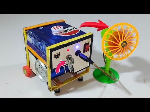 How To Make Mini Electric Generator | Portable electric Generator