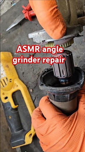 Dewalt DCG412 angle grinder repair #diy #dewalttools #asmr #timelapse