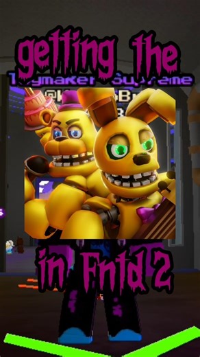 Getting the Spring Duo in Fntd 2 #fnaf #fntd #roblox #shorts #viral