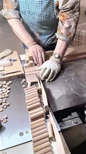 Wooden handles batch-cutting production process