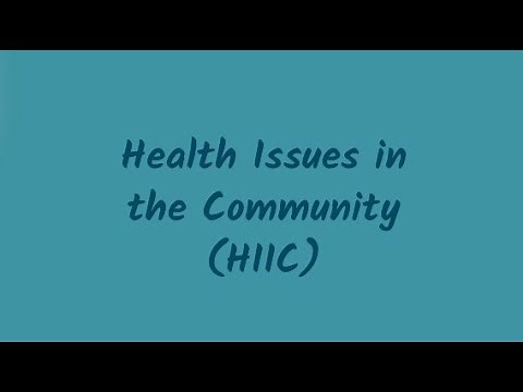 Health Issues In the Community - our short explainer animation