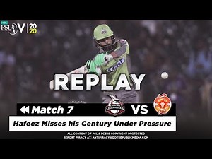 Mohammad Hafeez Batting Highlights | Lahore Qalandars vs Islamabad United | HBL PSL 5 | 2020