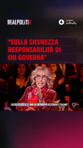 “Sul problema sicurezza c’è una responsabilità politica di chi governa” Sandra Amurri a #Realpolitik | Realpolitik TV