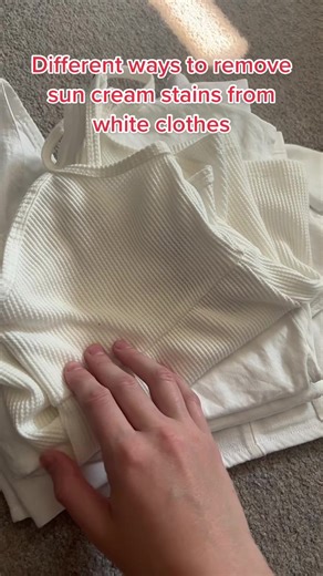 Effective Methods for Removing Sun Cream Stains from White Clothes