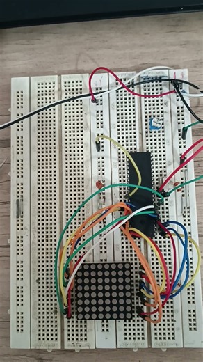 dot matrix 8x8 #avr #stm32 #arduino#bitcoin #arduinoproject #atmega32 #electrical