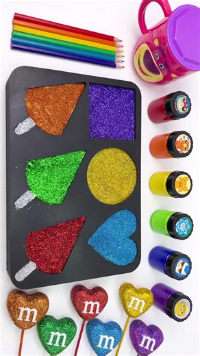 DIY Rainbow Relax Slime: Fun Cream and Candy Shapes