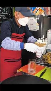 Open for only 4 hours! The legendary Dongdaemun grandpa's crepes / Famous Papa's Crepes / Korean ...