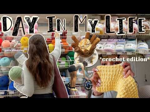 spend a crochet filled day with me! | packing orders, going to the gym, catching up |