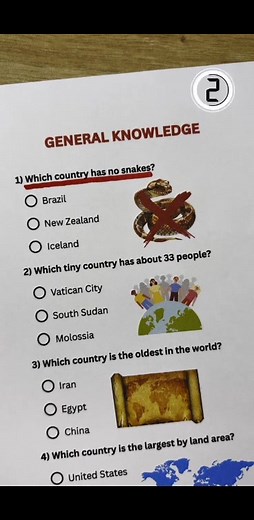 General Knowledge Quiz - Can you get 7/7? #quiz #quiztime #trivia #generalknowledge #questions | Quiz games