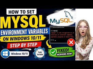 How to Set MySQL Environment Variables on Windows 10/11 | Step by Step