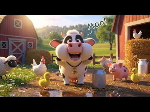 Moo Moo Cow’s Jelly Bean | Fun Farm Song for Kids | Nursery Rhymes & Toddler Songs