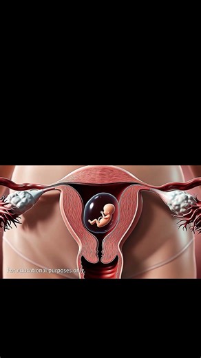 Baby Development at 4 Weeks | 3D First Trimester Animation #fertilization#anatomy#shorts