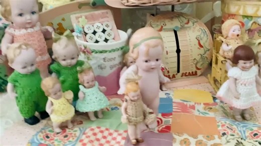 Antique German Flapper Doll Miniature 1920’s Tiny, in Dress With Ribbon Rose - Etsy