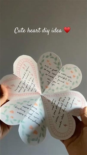 DIY heart open card ♥️ #diyheartcard #diyideas #cutediy #cutediyidea #handmadegifts #diyshorts #diy