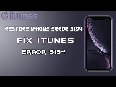 iphone error 3194 | restore iphone error 3194 | itunes error 3194 how to fix ‪@TechwithQasimAziz‬