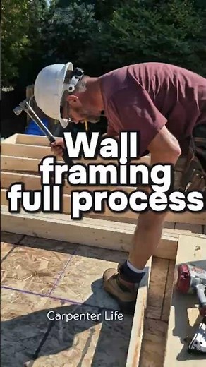 Wall framing full process