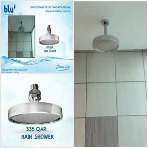 10K views · 49 reactions | Enjoy the feeling of soft rainfall ☔jetstream of healthy ionic water in your own bathroom. our unique rain shower has a filter inside that will filter solid and organic waste from your showering water and enhance the ionization process. Have yours now for only 335qar and feel the amazing benefits. | Blu Shower Filter | Facebook