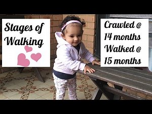 Stages of Walking for a late crawler & walker | Baby's first steps