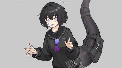 老有坏人拽我们家打工鳄尾巴😭