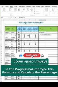Track Orders Easily in Excel | Excel tips and tricks| Excel tutorial #excel #exceltips #exceltricks
